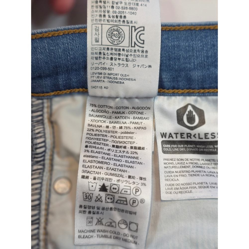 Levis 311 Shaping Skinny Jeans Womens 29 Medium Wash Blue Mid Rise - Picture 11 of 13